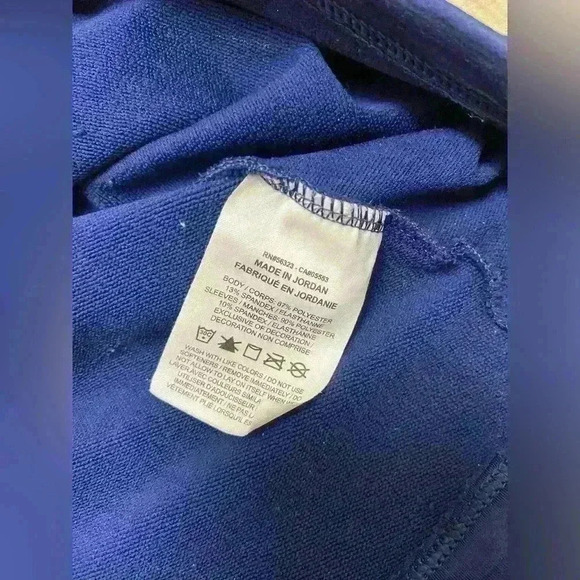 Nike Pro Women's Hyperwarm Half Zip Pullover Navy Blue SMALL - Picture 6 of 6